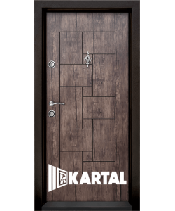 Блиндирана входна врата модел T-100, панел Антик