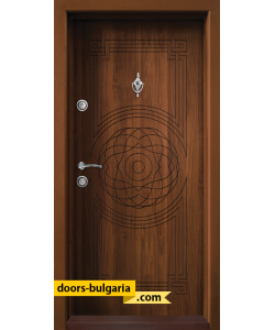 Блиндирана входна врата модел T-110, панел Златен дъб