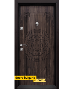 Блиндирана входна врата модел T-110, панел Африка