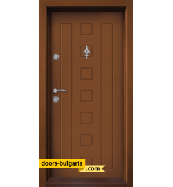 Блиндирана входна врата модел T-712, панел Златен дъб