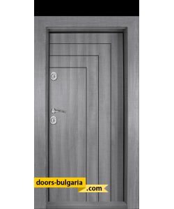 Блиндирана входна врата Т-1002, цвят Сив дъб