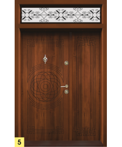 Еднокрила входна врата Т-110, цвят Златен дъб, по индивидуална поръчка