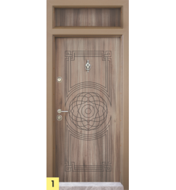 Еднокрила входна врата Т-110, цвят Спарта, по индивидуална поръчка