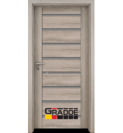 Интериорна врата Gradde Axel Glas, Ясен Вералинга