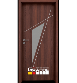 Интериорна врата Gradde Kristall Glas 4.2, Шведски дъб