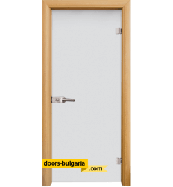 Стъклена интериорна врата, Matt G 11, каса Светъл дъб