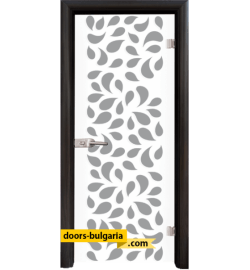 Стъклена интериорна врата, Print G 13-1, каса Венге