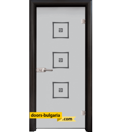 Стъклена интериорна врата, Sand G 14-3, каса Венге