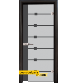 Стъклена интериорна врата, Sand G 14-5, каса Венге